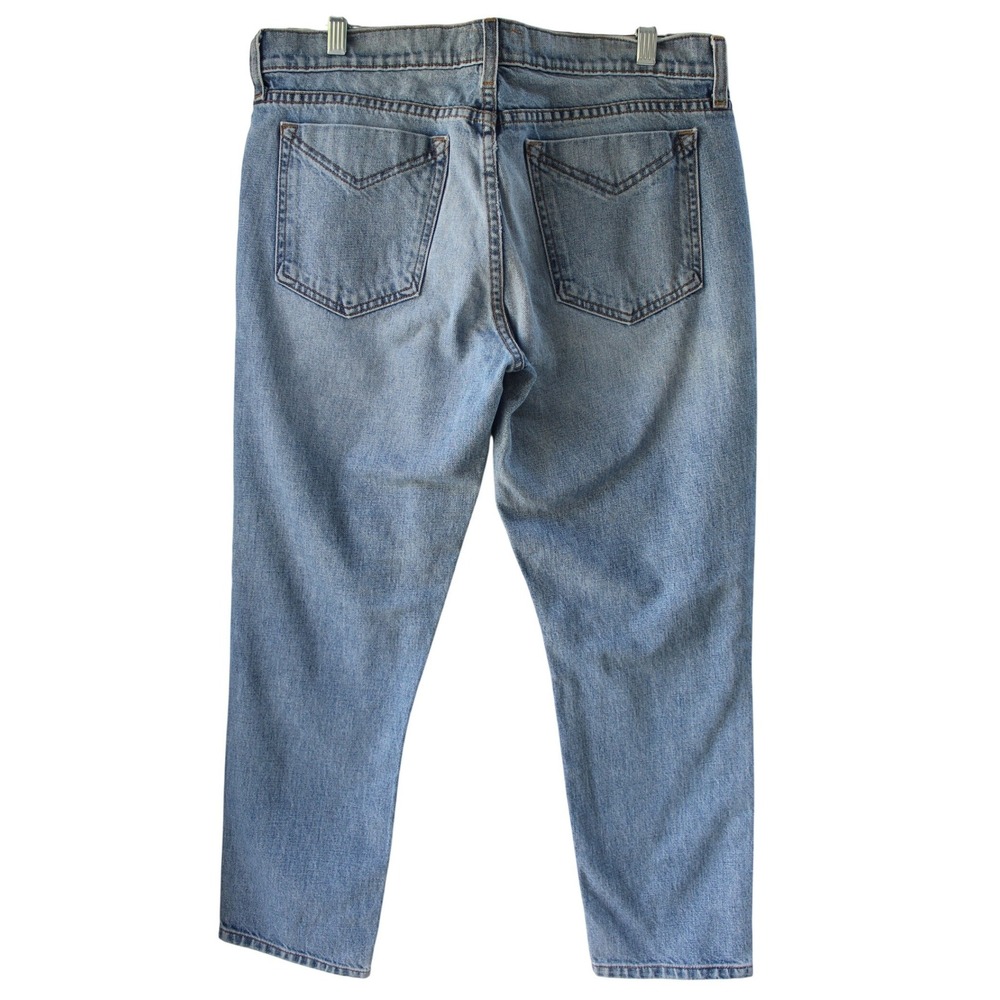 Derek Lam 10 Crosby Mila Mid-Rise Distressed Girlfriend Jeans Cropped Sz 29 - Picture 3 of 14